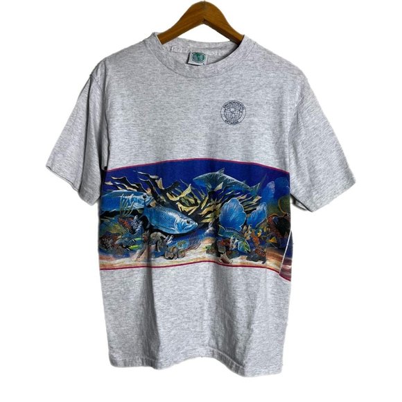 American Vintage Sea Creature Manatee Graphic Tee - Picture 1 of 3